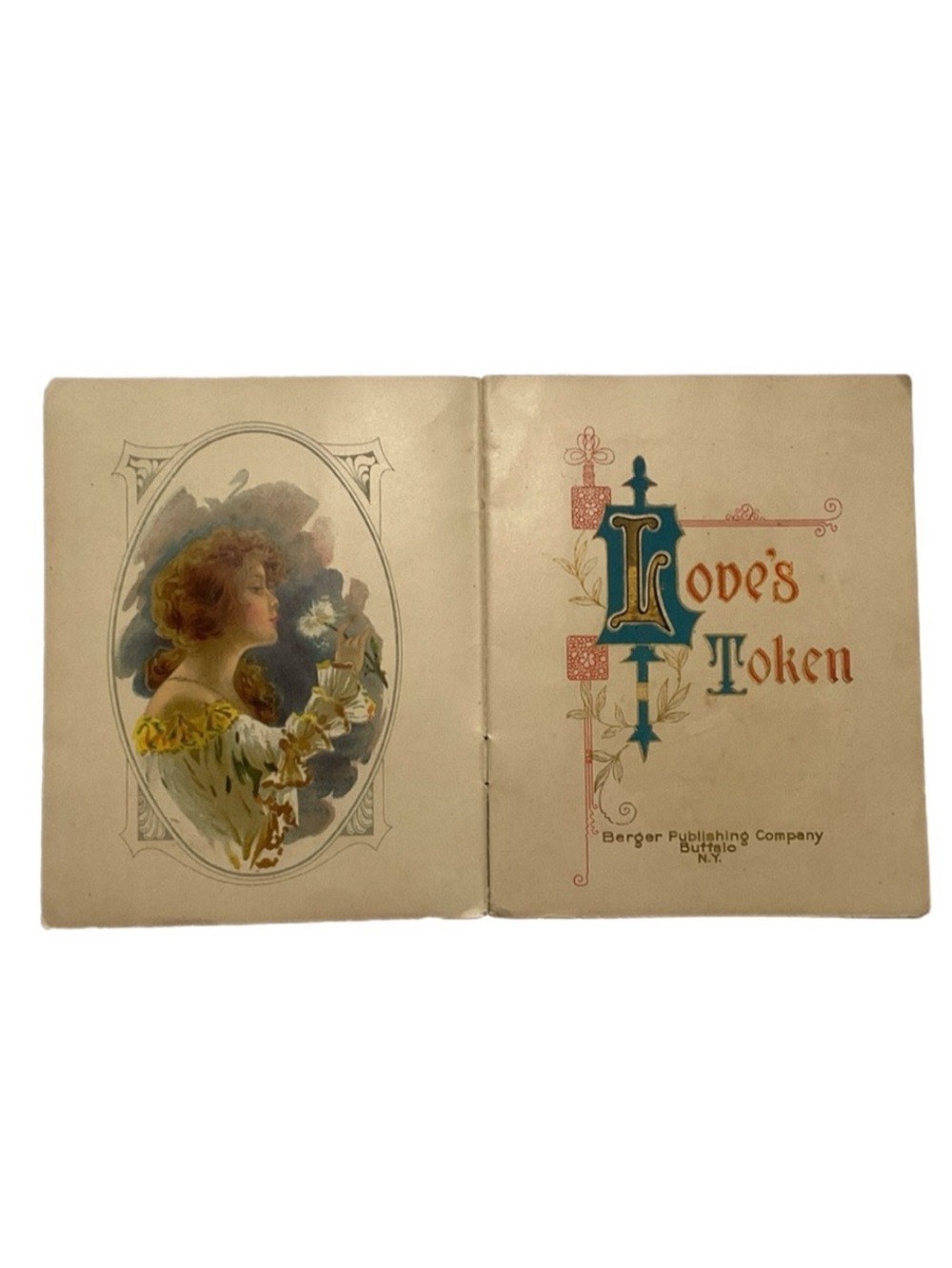 Love's Token Booklet - Poetry from Various Authors - 1907 - Vintage
